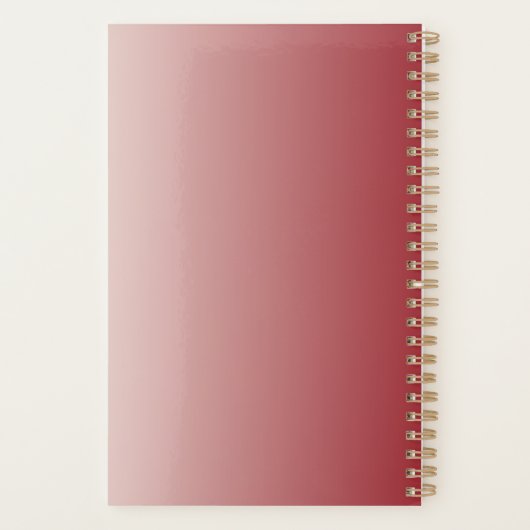 Élégant Boho Chic Blush Rose & Bourgogne Floral (Dos)