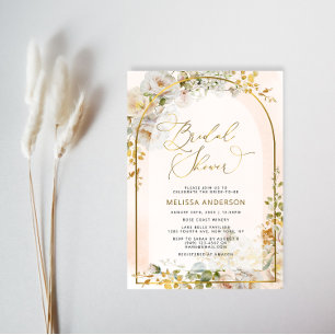 Elegant Boho Chic Garden Vrijgezellenfeest Kaart