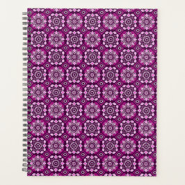 Elegant Boho Chic geometrisch bloemenpatroon Planner