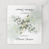 Elegant boho eucalyptus groen goud lijst (Buitenkant ongevouwen)