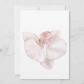 Élégant Boho Faire-Part de Date de Mariage Orchidé (Dos)