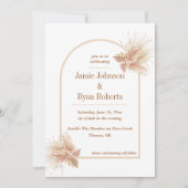 Elegant Boho Faire-part de mariage (Devant)