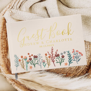 Elegant Boho Fleur sauvage Mariage Gold