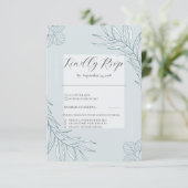 élégant Boho Fleur sauvage Wedding RSVP (Debout devant)