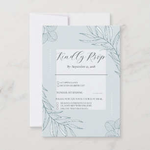 élégant Boho Fleur sauvage Wedding RSVP