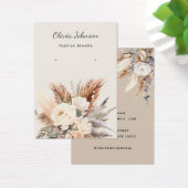 Elégant Boho floral bijoux d'oreille carte d'affic (Bureau)