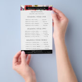 Elegant Boho Floral Business Service/Pricing Flyer (Hand)