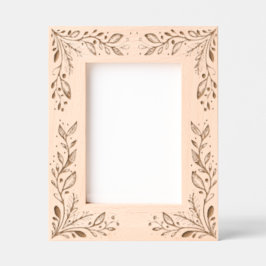 Elegant Boho Floral Gegraveerde Lijstjes