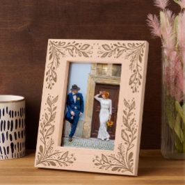 Elegant Boho Floral Gegraveerde Lijstjes