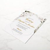 Elégant boho floral mariage espagnol Invitation (Rotation)