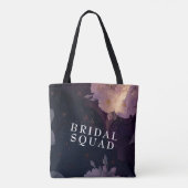 Elegant Boho Floral Paars Fantasy Bride Maids Draagtas (Achterkant)