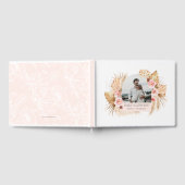 Elegant Boho Floral Pampas Grass foto gastenboek (Volledig)