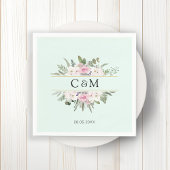 Elegant Boho Floral Servet