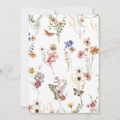 Elegant Boho Floral Vrijgezellenfeest Kaart (Achterkant)