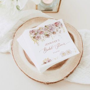 Elegant boho floral vrijgezellenfeest napkins servet