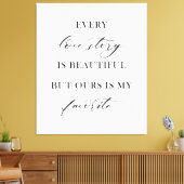 Elegant Boho Floral Wedding Tapestry Backdrop  Canvas Afdruk (Insitu (Woonkamer))