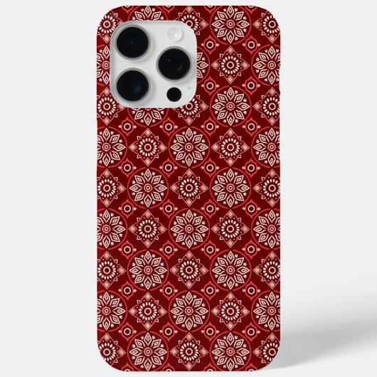 Elegant  Boho geometrisch bloemenpatroon Case-Mate iPhone Case (Achterkant)