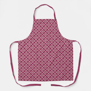 Elegant Boho geometrisch bloemenpatroon Schort