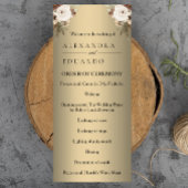 Elegant Boho Golden Floral bruiloft programma