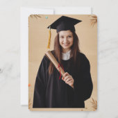 Elegant Boho Graduation Carte d'invitation (Dos)