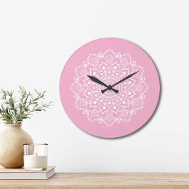 Elegant Boho Mandala  Grote Klok