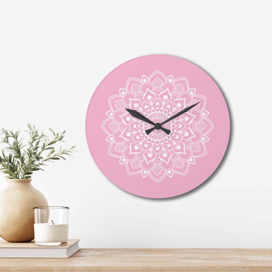 Elegant Boho Mandala  Grote Klok