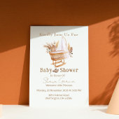 Elegant Boho Pampas Grass Baby shower Uitnodiging