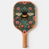 Elegant boho retro bumblebee spring florals pickleball paddle (Voorkant)