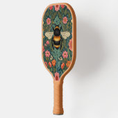 Elegant boho retro bumblebee spring florals pickleball paddle (Links)