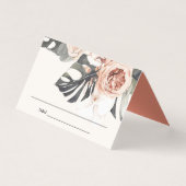 ÉLÉGANT BOHO RUST MONSTRERA PEONRA MARIAGE FLORAL (Front)