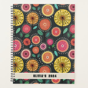 Élégant Boho Scandinave Floral Planner
