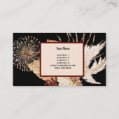 Elegant Boho Spa Carte de visite (Dos)