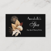 Elegant Boho Spa Carte de visite (Devant)