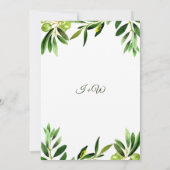 Elégant Boho Summer Mariage Détails Carte (Dos)