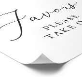 Elegant Boho Terracotta Bloemen gunsten teken Poster (Hoek)