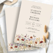 Elegant Boho Wedding Kaart