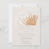 Elegant Boho Wedding Kaart (Voorkant)