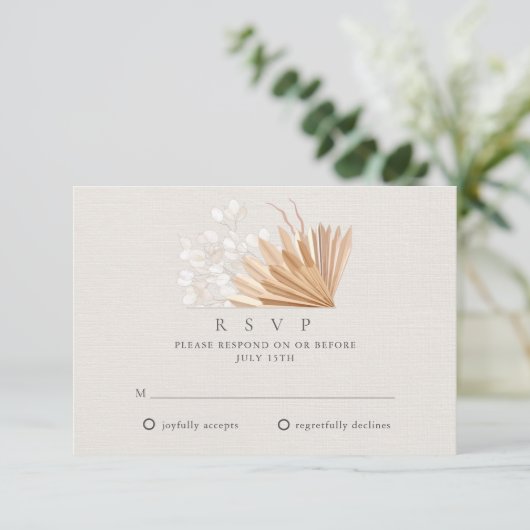 Elegant Boho Wedding RSVP (Debout devant)