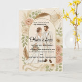 Elegant Boho Wedding Stationery Suite - Olivia & L Kaart (Gele Bloem)