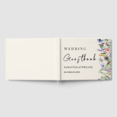 Elegant Boho Wildflower Modern Rustic Wedding Gastenboek (Volledig)