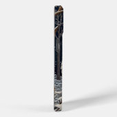 Elegant boho witte uil bos winterbos Case-Mate iPhone case (Achterkant / Rechts)