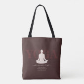 Elegant Boho Yoga Instructor Promotion Draagtas (Achterkant)