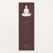 Elegant Boho Yoga Instructor Promotion Yogamat (Voorkant)