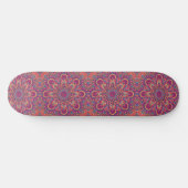 Elegant Boho Yoga Mandala Skateboard (Horizontaal)