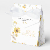 Elegant Boho Zonnebloem Vrijgezellenfeest Dank u Bedankdoosjes (Voorkant Zijde)