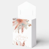 Elegant bohoPampas grass Baby shower Bedankdoosjes (Geopend)