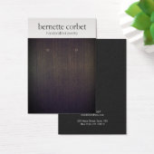 Élégant Bois doux Argent de l'oreille carte d'affi (Bureau)