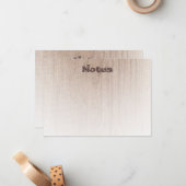 Elégant bois look Modèle moderne texte désordonné (Devant/Arrière en situation)