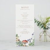Élégant bois | Menu de mariage forestier (Debout devant)