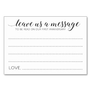Elégant Boîte de mémoire Livre d'invité Cartes de